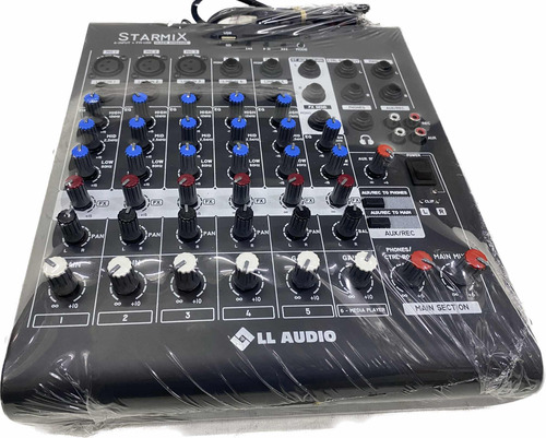 Mesa Som 6 Canais Xms602r Ll Audio Console Novo Bluetooth