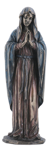 11.75inch Virgen Mara Rezando Figura De Bronce Fundido En Fr