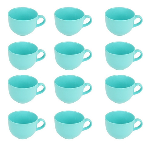 Taza Cerámica Colores Jumbo Grande 740 Ml Mix 12 Pzs