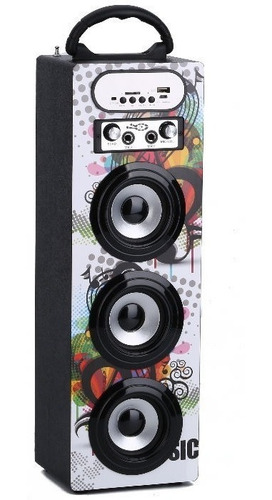Parlante Triple Usb/sd/bluetooth/radio Fm/luces Y C/remoto