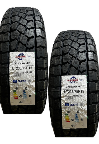Paquete 2 Llantas 235/75r15 Massimo Roccia At 116/113r 10c R