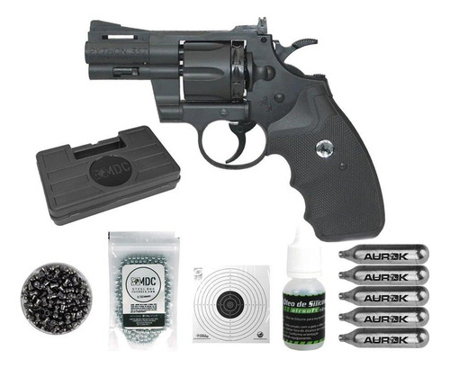 Revólver Pressão Co2 Colt Python 357 Dual Ammo Umarex + Kit