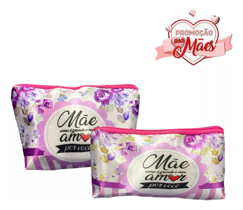 Kit Dia Das Mães Ncessarie Porta Moedas Personalizada Estojo