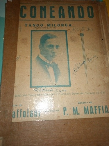 Partitura Tango Milonga Coneando (Usado)