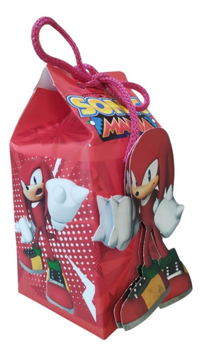 Cajitas Milk Box Sonic #3 Para Fiestas - 10 Unidades