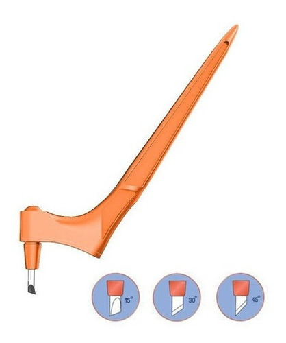 Cuchillo Giratorio De 360 Grados, Bolígrafo De Corte Naranja