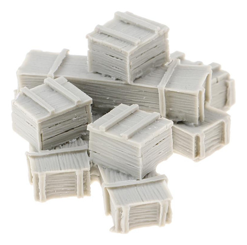 2pcs Cajas De Simulación De Resina Paisajismo Ferrocarril