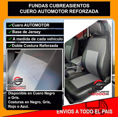 Imagen 2 de 6 de Fundas Cubre Asientos Cuero Refor Partner Berlingo Delantera