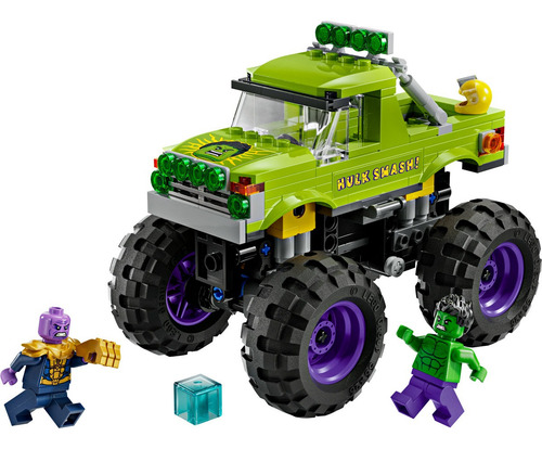 Figura Para Armar 76312 Camión De Hulk VS Thanos Marvel Con 2 Minifiguras Lego