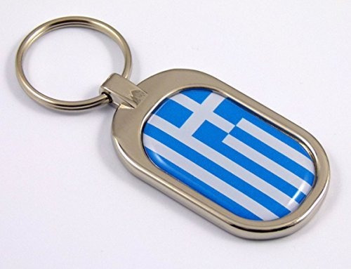 Llavero De Automoción, Llavero Con Bandera De Grecia, Llaver