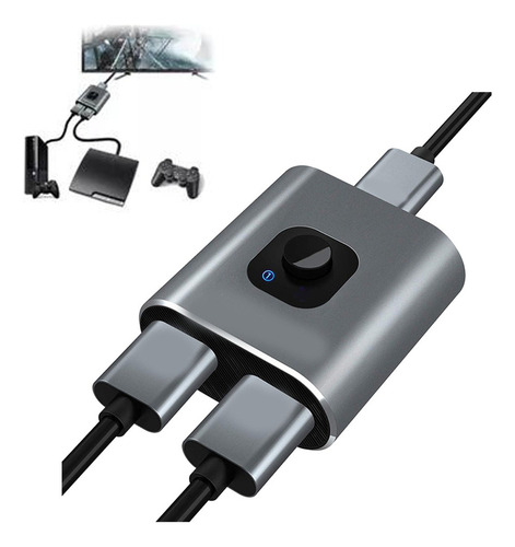 A Switch Splitter Hdmi 4k Bidireccional Conmutador