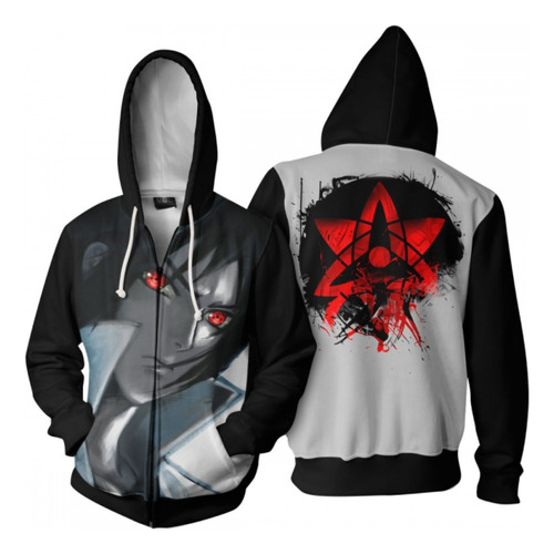 Naruto Akatsuki Cosplay Sudadera Capucha Chaqueta Informal