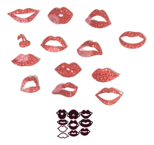 Troqueles De Corte De Metal Para Labios, Plantillas Para Álb