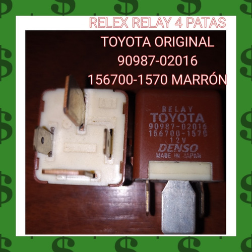 Relex Relay 4 Patas Toyota 90987-02016 156700-1570