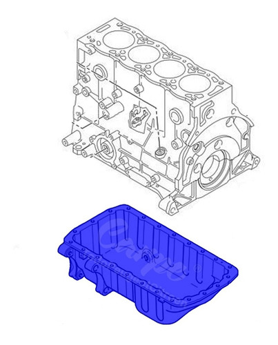 Imagen 5 de 9 de Carter De Aceite Aluminio Citroen Berlingo 1.9 Diesel C/aire