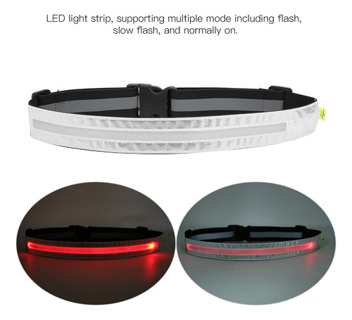 Cinturón Elástico Led Luminoso Nocturno Para Deportes, Corre