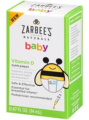 Zarbee's Naturals Baby Vitamin D Supplement, 0.47 Fl.