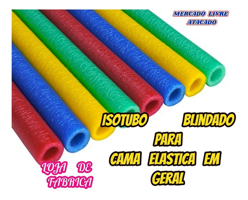 Isotubo Blindado Para Cama Elastica Kit Com 04+brinde