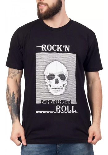 Camiseta Caveira Bandalheira Rock´n Roll - Unissex