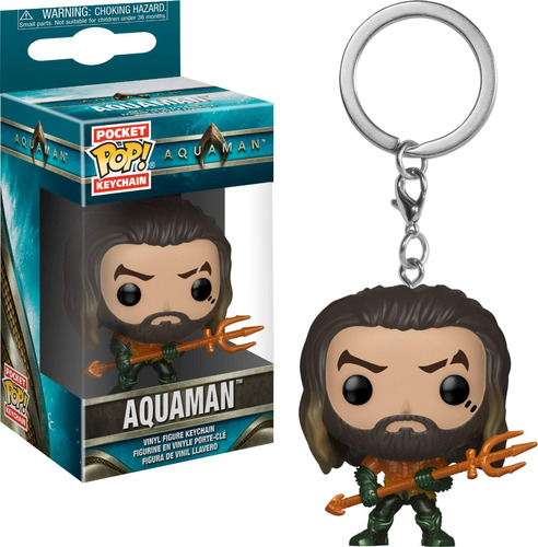 Llavero De Aquaman / Dc Comics - Incluye Caja Funko