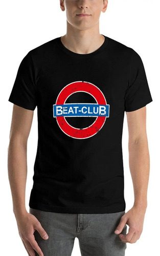 Beat Club Playera Vintage Archivo Azul Playera Gráfica De