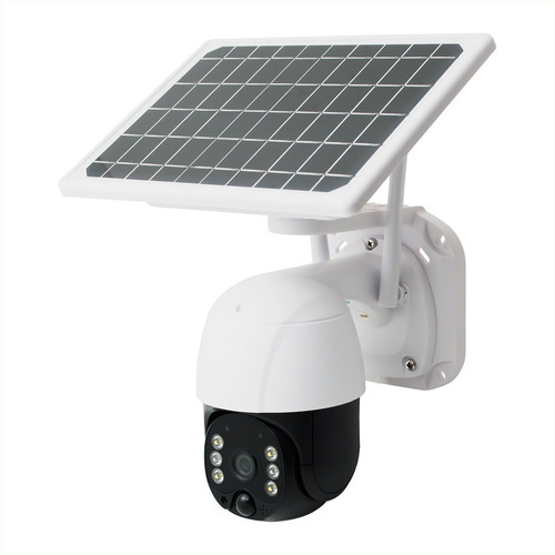 Câmera Segurança Bateria Solar, Wifi Ip66, Full Hd Cor Preto-Branco