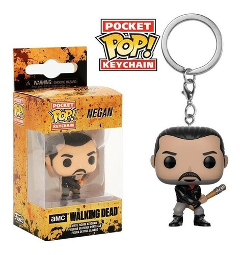 Pocket Pop Keychain Llavero Negan The Walking Dead Funko