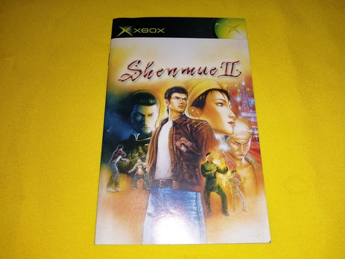 Manual Original Shenmue 2 De Xbox Clasico **en Español**