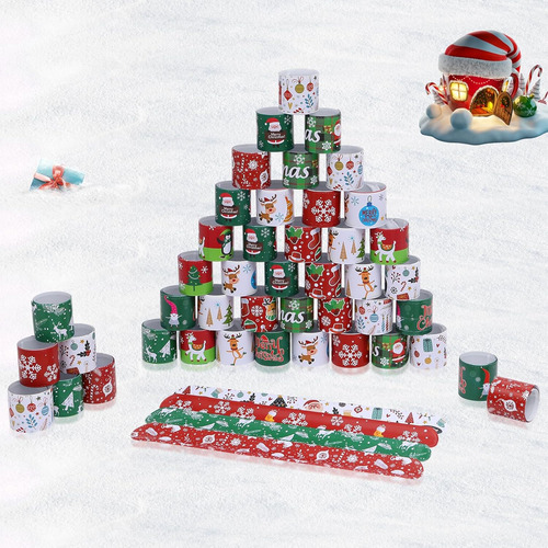 48 Pulseras Navideñas Con Bofetadas, Bofetadas Navideñas Par