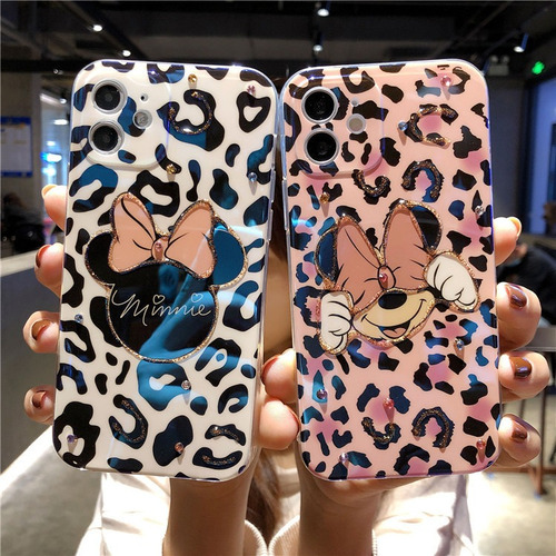 Funda Leopard Mickey Y Minnie Para Iphone12promax