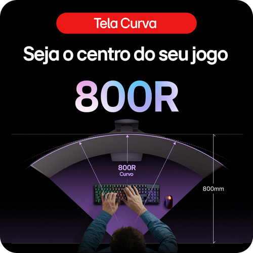 Monitor Gamer LG UltraGear OLED Curvo – Tela OLED 45”, QHD, HDR400 Trueblack, 240Hz, 0,03ms (GtG), NVIDIA G-SYNC