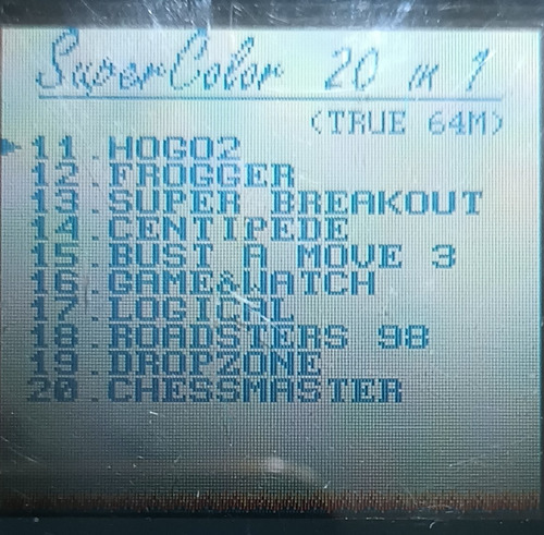 Game Boy Multijuegos 20 En 1 Mario Pokemon Quest Fantasy (Usado)
