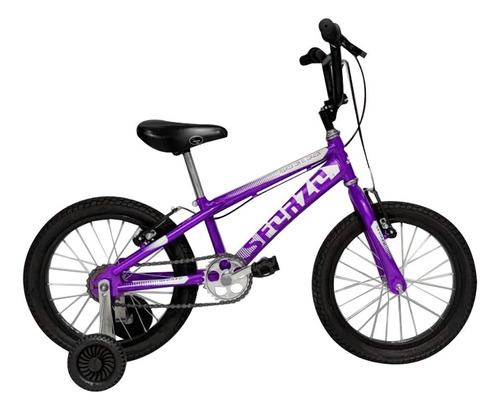 Bicicleta Niña Sforzo Rin 12 Con Auxiliares Color Violeta