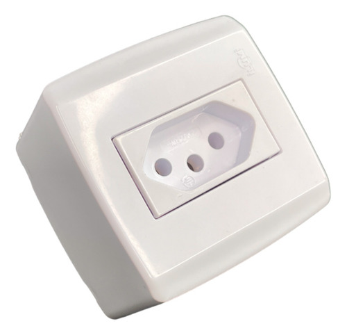 Kit 4 Tomada Sobrepor 20a 250v 2p+t Box Slim Ilumi Fixação X