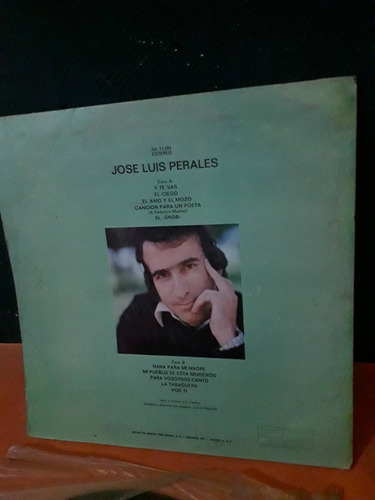 Lp Jose Luis Perales Para Vosotros Canto/sueño De Libertad (Usado)