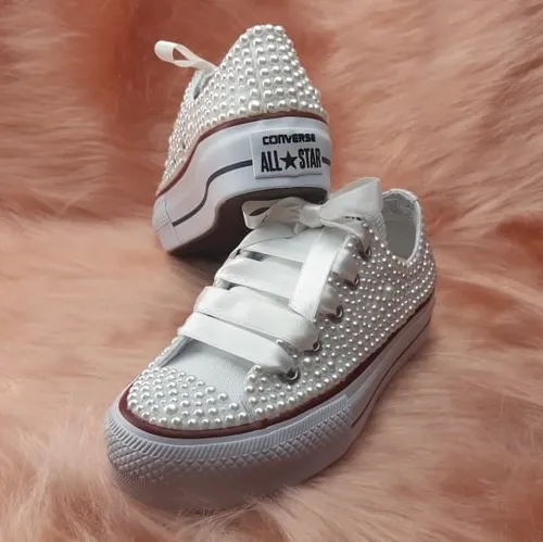 All star branco com perolas 2025