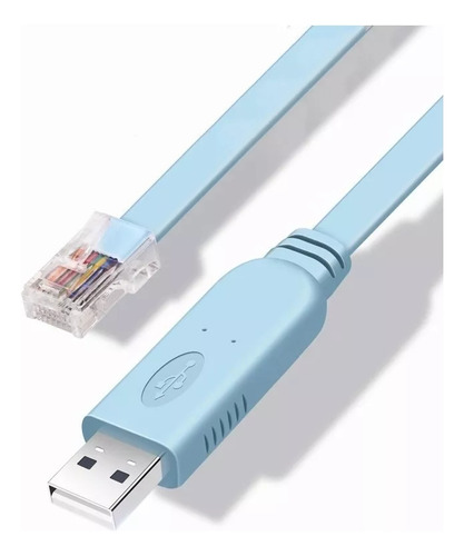 Cable Rj45 Macho A Usb Hembra Consola Ethernet Cat E5