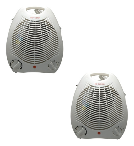 Caloventilador Calefactor Eléctrico 1000-2000w X2 Unid