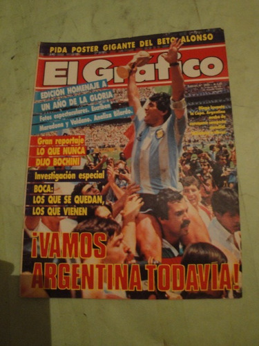 El Grafico 3533 Argentina Campeon Bochini Independiente Boca