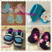 Comprar Zapaticos Escarpines Para Bebe Tejidos Precio Hasta 3-6meses