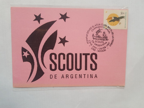 Tarjeta Primer Dia Exposicion Filatelica Scoutismo Nogoli