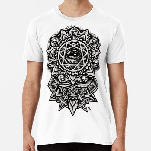 Remera Ojo De Dios Flor Mandala Algodon Premium