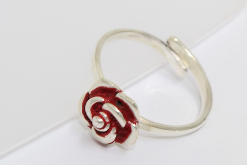Hermoso Anillo Plata 925 Ajustable A320 Regala Una Rosa Roja