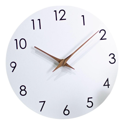 Reloj De Pared Decorativo De Madera, Reloj De Pared Blanco