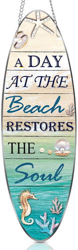 Hotop Letrero Metal Para Tabla Surf Decoracion Daat The Soul