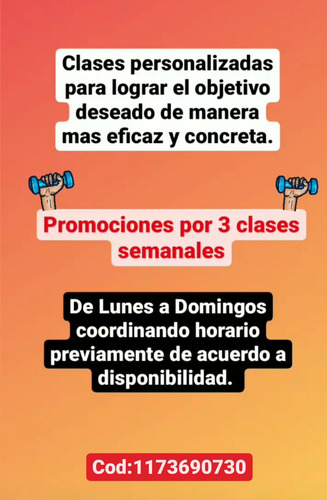 Imagen 2 de 2 de Personal Trainer -clases Personalizadas