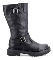 Comprar Botas Bucaneras De Mujer Arrugadas Taco Moda Caña Alta Heben