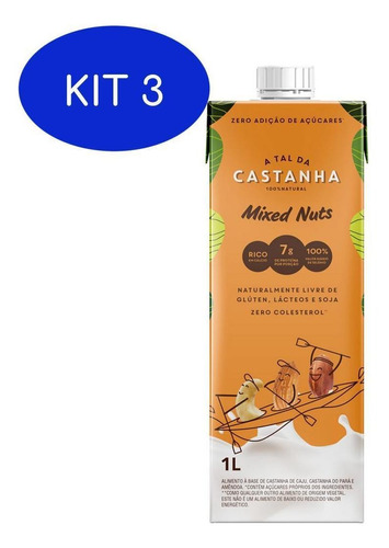 Kit 3 A Tal Da Castanha - Mixed Nuts