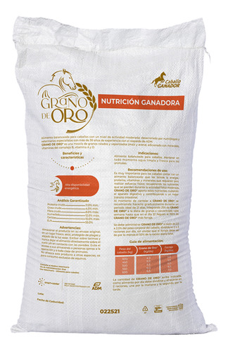Grano De Oro 40kg Alimento Para Caballo