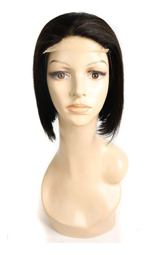 Peluca De Encaje De Cabello Humano 100% Virgen De 20 Cm En N